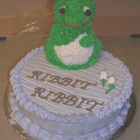 Frog.jpg Frog cake made just for fun to try out new 3d pan