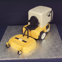 Walker Mower This was a cake I made for my hairdresser's husband. He owns a landscaping business, and this is his favorite mower. It was very small...