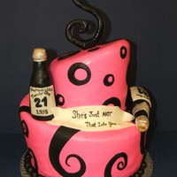 Pink & Black 21St Birthday The mother wanted a 'spoof' on the alcohol theme, as her daughter was 'just not that into' the typical 21st Birthday...