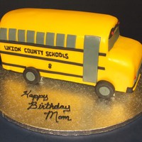 School Bus This was for a lady who drives a bus and loves it. All MMF. Sheet cakes stacked & carved into the bus.