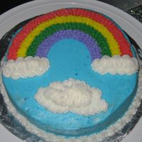 Rainbow Cake my first cake class cake