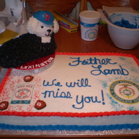 Farewell Cake For Fr. Lamb One of the Priest of our parisyh was being reassigned and they asked me to do the farewell cake. His Name is Fr. Lamb, and he is originally...