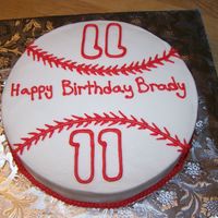 Baseball #11 9 in. round iced in BC.