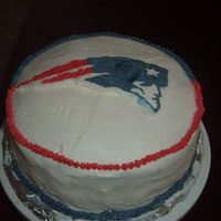Patriots Cake My first FBCT. The cake turned out better than the game :)