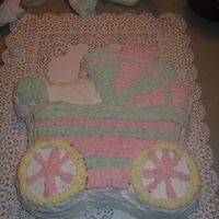 Baby Carriage A baby carriage to welcome a friend's new baby girl