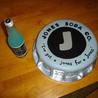 Jones Bottle Cap Fondant. Made for a friend who was celebrating her twins' 1st birthday. Their last name is Jones. Awesome theme.