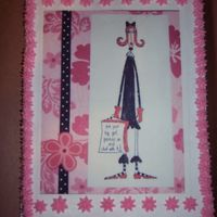 Dolly Momma Yellow cake with BC, edible image