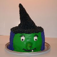 Witch On A Platter I did this cake for my son's Fall Festival at school. They loved it! Pound cake with bc. Hat and nose are waffle cones. This is the...