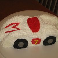 Speed Racer I made this cake for my son's seventh birthday. I carved the cake and decorated it with buttercream icing. He loved it, even though...
