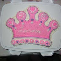 Crown For A Princess I made this for my daughter's first birthday. Crown shaped with BC icing.