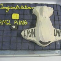 Husband's Re-Enlistment I made this for my husband's re-enlist. He's signed up for another 3 years with the Navy.