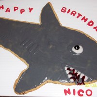 Giant Shark Giant shark chocolate chip cookie