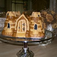 Castle For Family Reunion castle piped in buttercream