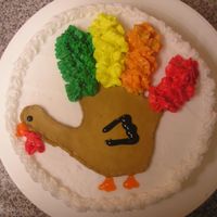 Handprint Turkey BCT of my son's handprint. I used the leaf tip for the feathers. Have fun gobbling it up!