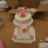 Course 3 Final Cake First two tier cake