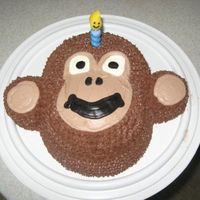 1St B-Day Smash Cake For My Nephew. Made this smash cake for my nephew Max's 1st birthday party. I used 2 cupcakes, half a ball pan and carved a piece from a 6" pan...