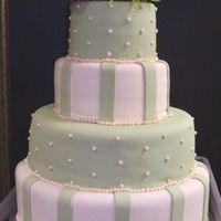 Alyssa's Cake Friend in a bind needed a wedding cake... A lesson in humidity, had to recover middle tiers after sagging and cracked fondant. Florist...