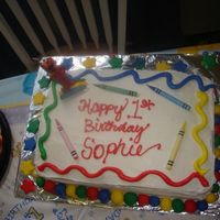 Elmo's World Inspired Here is a picture of the cake I did for my daughter's first birthday!