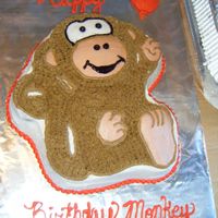 Monkey Pie! This was done with the new wilton monkey pan!