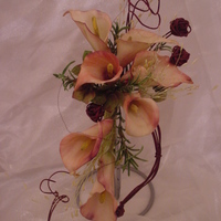 Callas,rosemary,hydrangea, And Fountain Grass 