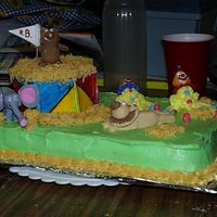 Wilton Course 1 Clowns With A Little Extra This is my first experience with fondant animals. Choc. cake with Chicolate Mint Mousse, a variation of a recipe I found on CC. Iced in...