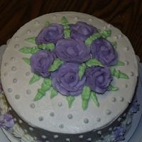 Course 1 Final Cake Here's another picture, a close up of the roses I did for my final cake for the first Wilton's course. Thanks for looking!