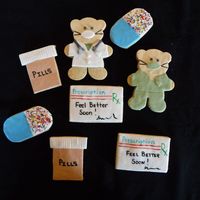 Get Well Soon NFSC with fondant made for my dad afer I learned he was in the hospital : (