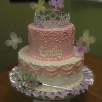 Fancy Nancy Cake my 6 yr old had to have a fancy nancy party. i tried not to go overboard.