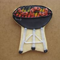 Grill One of the several designs for a company barbecue order. I actually like the way these came out. hand cut design. toba's glace over...