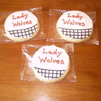 Volleyball Cookies I made these for my daughter's high school volleyball team