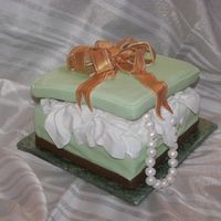 Gift Box Cake This was just for practice. I'd seen a few of these on CC and wanted to try one. Thanks to all who posted one of these cakes for the...