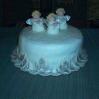 Aine2 Holiday Cake "attempt" This is my attempt at the holiday contest cake by Aine2 in the gallery. Unfortunately, I never got to get a pic of them with their halos or...