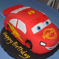 Lightening Mcqueen Car Cake This was for my nephew's 3rd birthday party. He loves Lightening McQueen so much, that when asked what he wanted for his birthday, he...