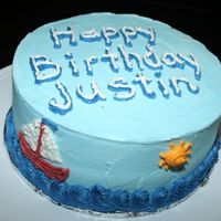 1St Birthday 1st Birthday Cake--white cake with fresh strawberries for filling. Still working on lettering and smoothing techniques--any suggestions??