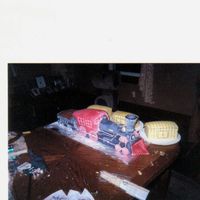 Train Cake only good photo i have, sorry cake was for a friend,who had a relative that helped steal a steam engine called the General . 100% edible.