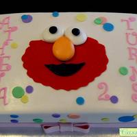 Athena's Birthday Cake Inspired by Elmo cakes found here in the cc gallery. It's a fondant coconut cake with coconut cream cheese filling and vanilla...