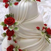 18Th Birthday Cake Fondant mocha cake with dark chocolate truffle filling and mocha buttercream, and gumpaste rose sprays. Cake is adapted from a picture...