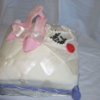 Shoes I made this to be for cinderella. The shoes, and necklace and of the couse the invitation to th royal ball.