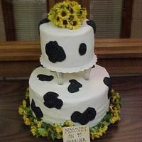 Holstein Cake Holstein cake for girl at workin leaving---"moovin' on to greener pasture"
