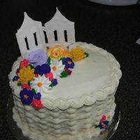 Wilton Ii Final I know you have seen millions of these, but thought I would share mine. The cake is Milky Way swirl with caramel filling. RI flowers,...