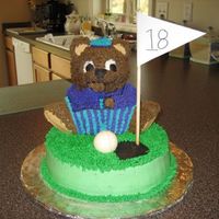 Grandpa's Birthday Cake I make my grandparent's their birthday cakes every year. My Grandpa is an avid golfer so I decided to do that theme this time. The...