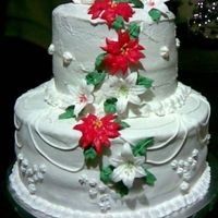 Christmas Party Cake Made this for my SIL"S Christmas party. My first attempt at stacking and string work. Learned that I definitely need to bake ahead,...