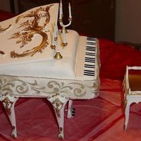 Piano Cake Got my piano set collection at high price on ebay (you can tell I wanted it so bad). I did with buttercream the 1st time and now in fondant...