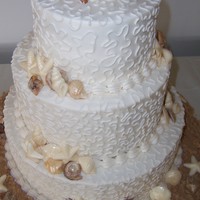 Jim & Andi strawberry, chocolate and vanilla. Buttercream icing. White chocolate decorations.