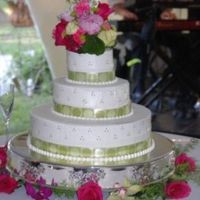 Elizabeth And Ben My first wedding cake ever. WASC w/ almond BC.