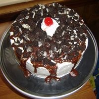Oreo Fudge Cake I made this for my DH. It may not be pretty but it tasted just like a hot fudge cake.