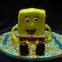 3D Spongebob This was for a co-workers 17th b-day. He is covered and surrounded by MMF and toasted cake crumbs for sand. I thought this was and...