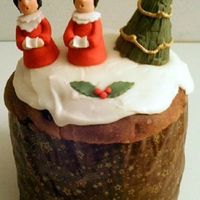 Choir Boys Covered panettone in RI and fondant.