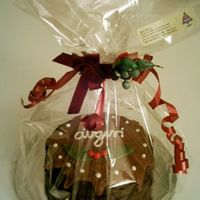 Chocolate Christmas Orange choc cake with orange ganache and fondant/RI decorations