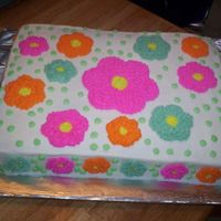 Daisy Cake Another cake that I made for my niece's birthday party. My SIL told me the colors/theme of the party plates and napkins, this is what...